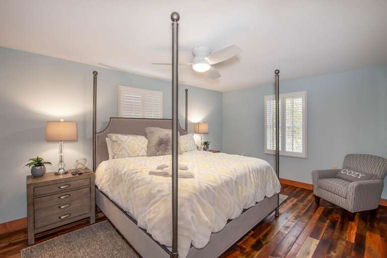 Secondary King Suite on Main Level with Custom Furniture Secondary King Suite on Main Level with Custom Furniture