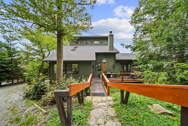 Entrance from the Upper Level Parking Area