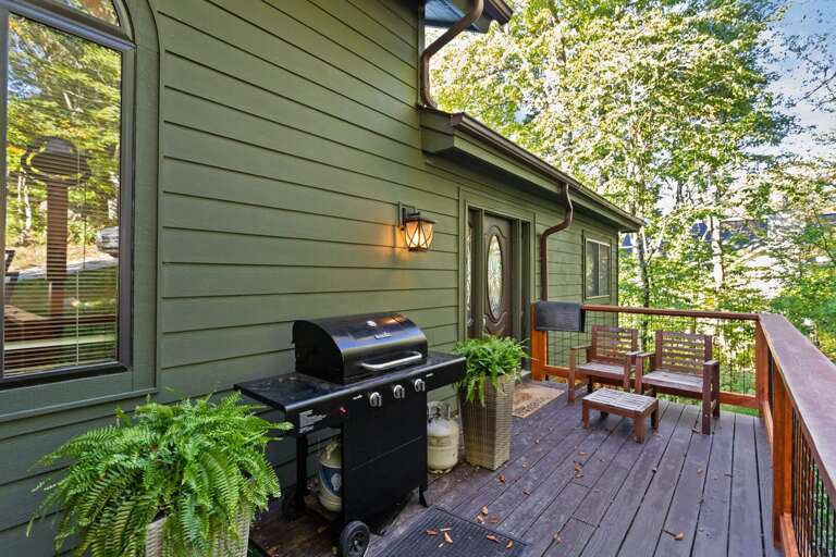 Gas Grill on the Front Deck