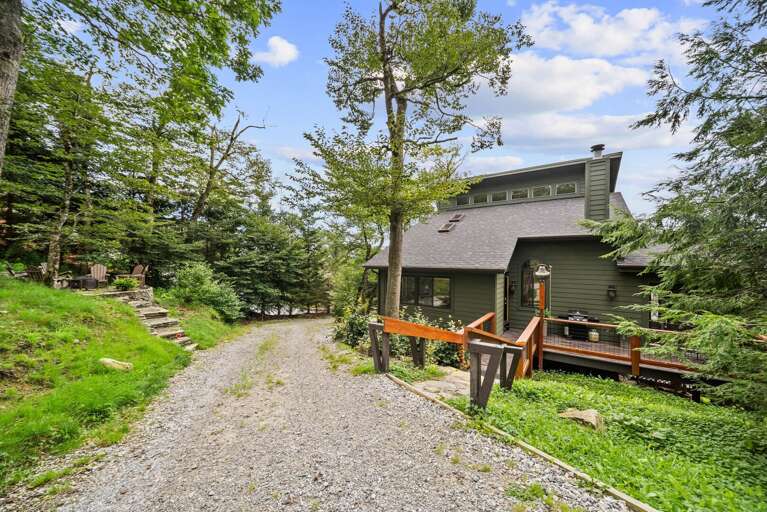 Gravel Upper and Lower Level Parking Spaces