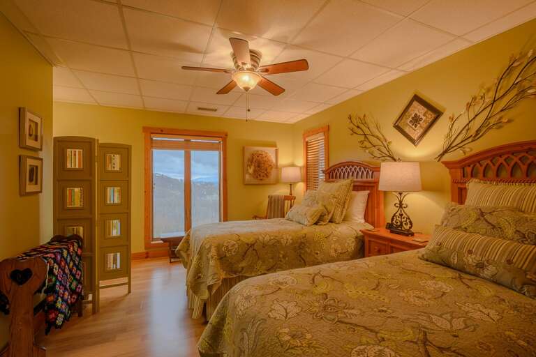 Bedroom with Two Beds and Views