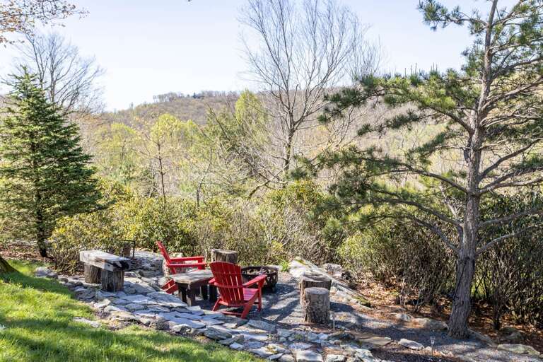 Custom Built Fire Pit Area