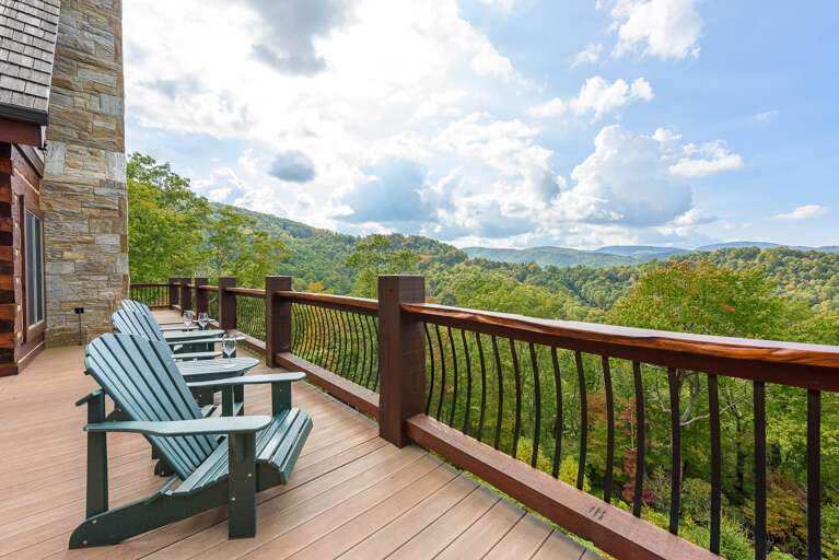 Enjoy the View from the Adirondack Deck Chairs