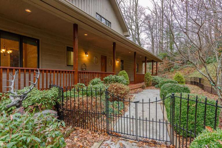 Gated Front Yard and Front Porch