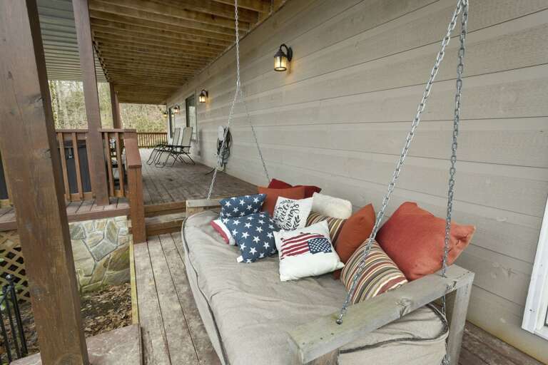 Napping Swing on the Covered Lower Deck