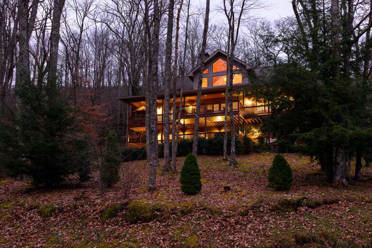 The Pointe Lit Up at Dusk