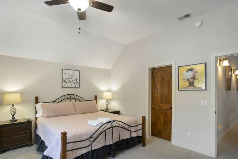 Upstairs King Suite has a Private Ensuite Bathroom