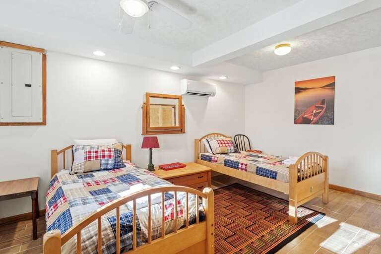 Lower Level Room with Two Twin Beds