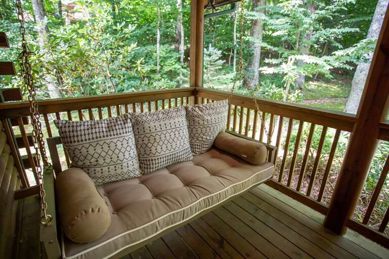 Comfy Swing on the Quiet Front Porch Comfy Swing on the Quiet Front Porch