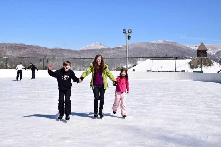 Ice Skating at Nearby Sugar Mountain Ski Resort Ice Skating at Nearby Sugar Mountain Ski Resort