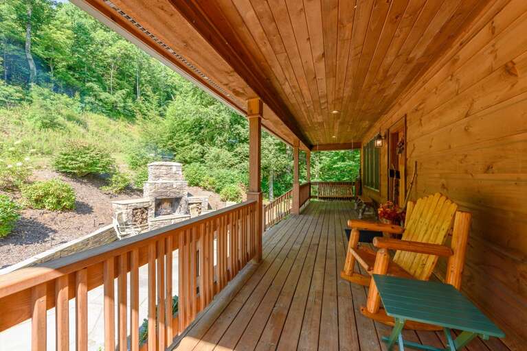Front Porch with Rocking Chairs, Porch Swing