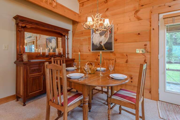 Dining Table with Seating for Four, Expands to provide More Space Dining Table with Seating for Four, Expands to provide More Space