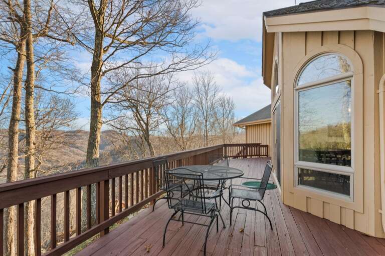 There are Outdoor Dining Options Right Outside the Breakfast Nook on the Back Deck