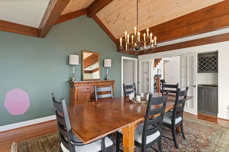 The Primary Dining Table Seats up to Eight