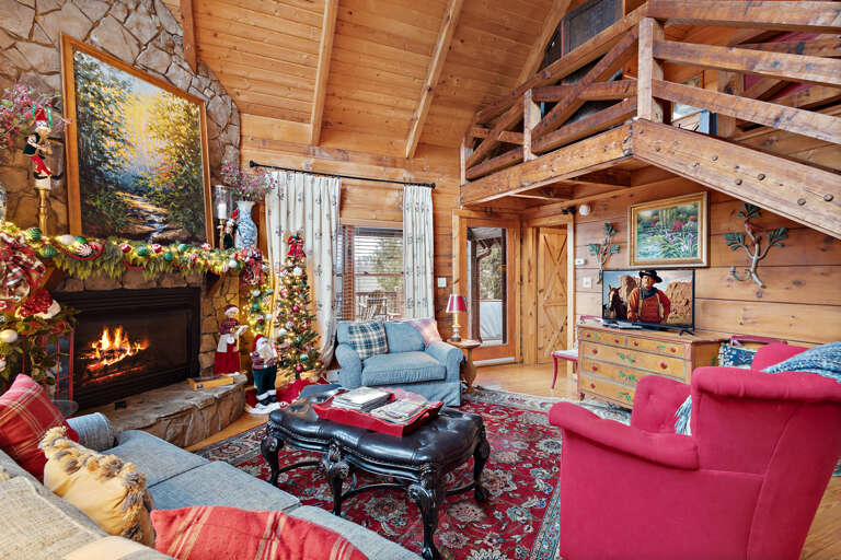 Cozy Living Room with TV