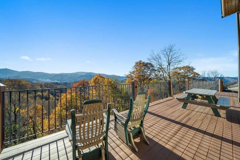 Enjoy the Sun and Views from the Comfortable Chairs on the Deck