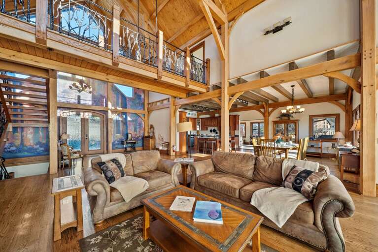 Open Living Room and Dining Room