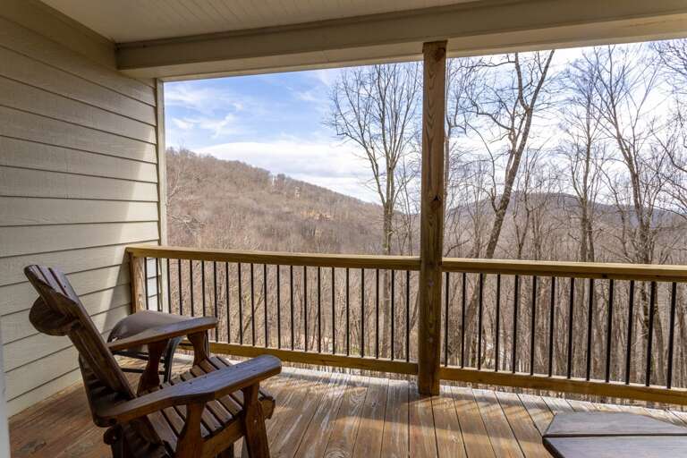 Wildlife Manor Private Porch off Master Bedroom