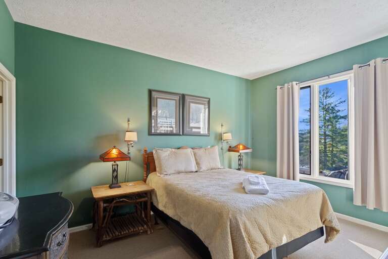 The "Green Room" has a View of the Tennis Courts