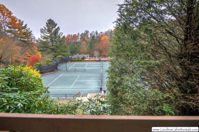 View of the Tennis Courts from the Deck