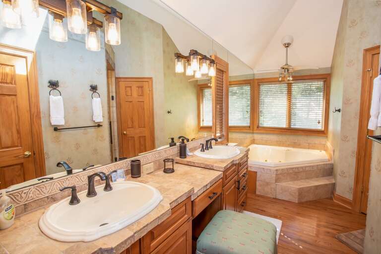 Master Bathroom with Dual Vanities