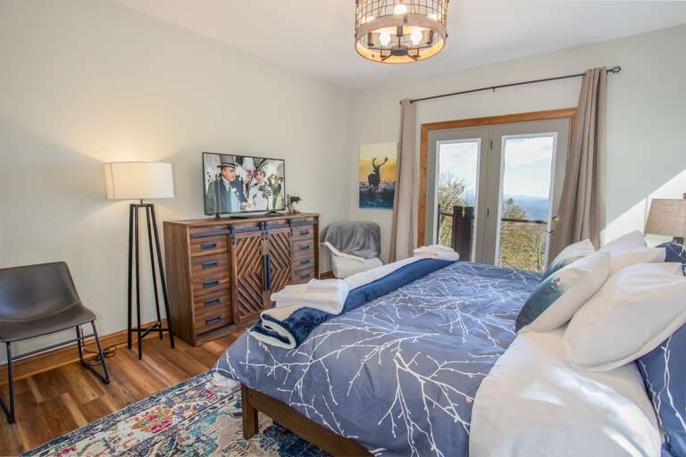 Smart TV in the Downstairs King Bedroom