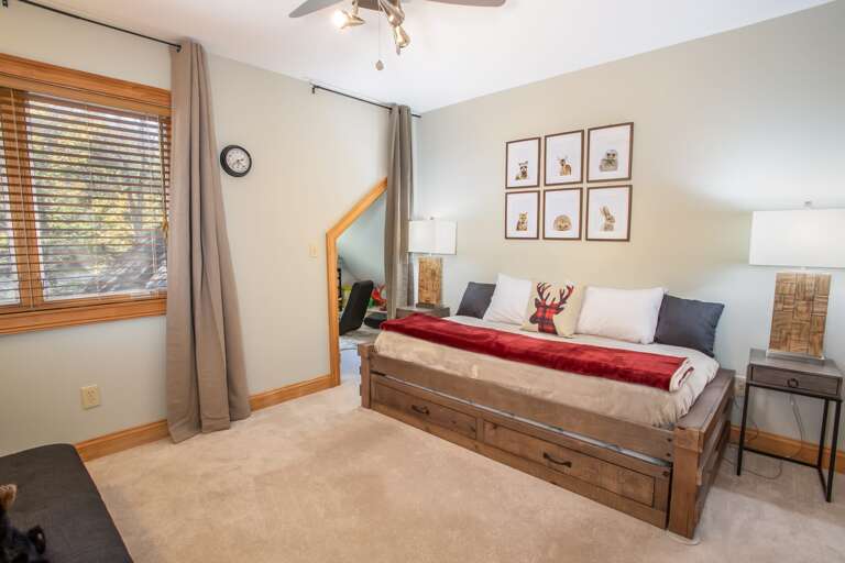 Twin Room Upstairs with Secret Kid's Nook