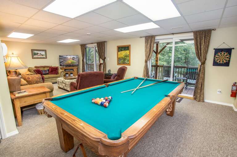 Pool Table in the Entertainment Room