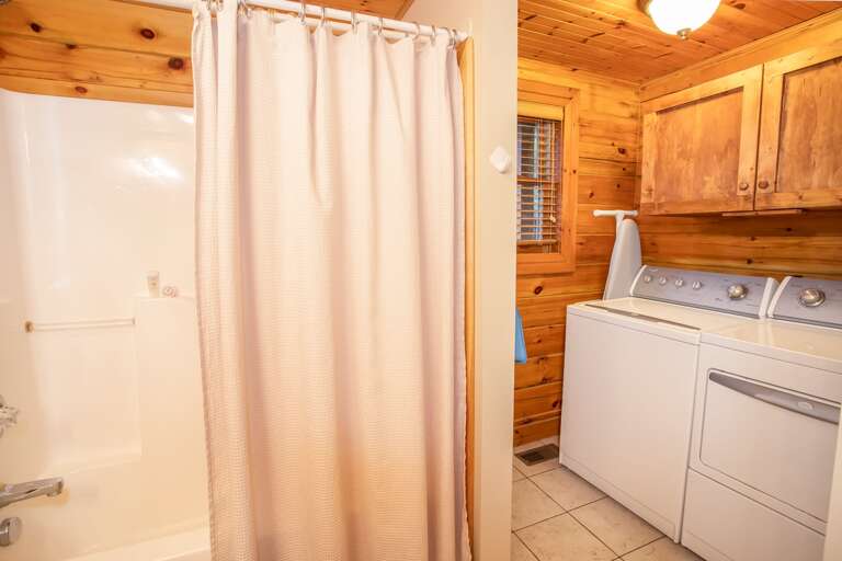 Washer and Dryer in the Master Bathroom