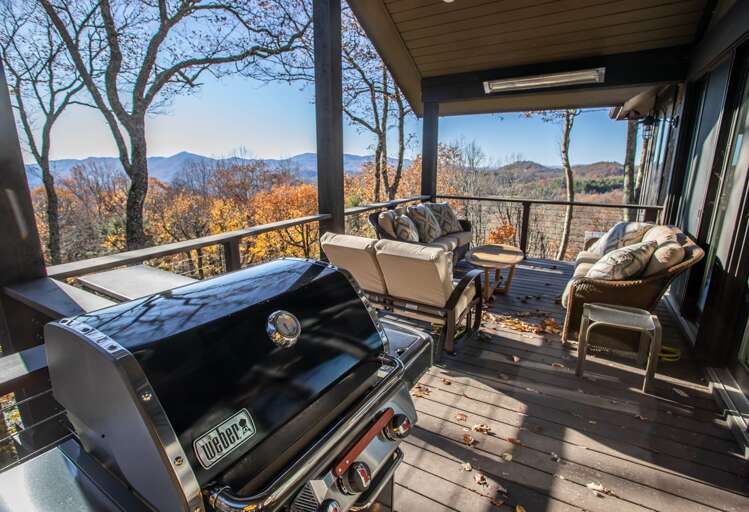 Gas Grill and Seating on Main Deck