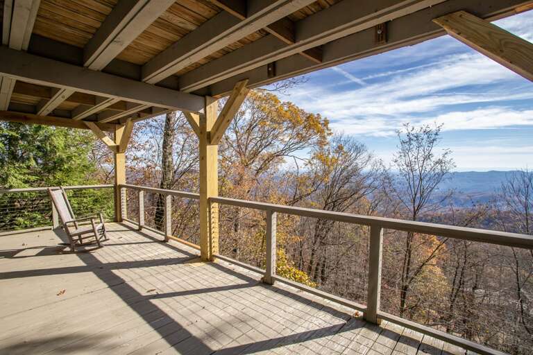 Large Lower Level Rear Deck with Views off of Master Suite