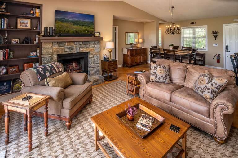 Great Room and primary dining area