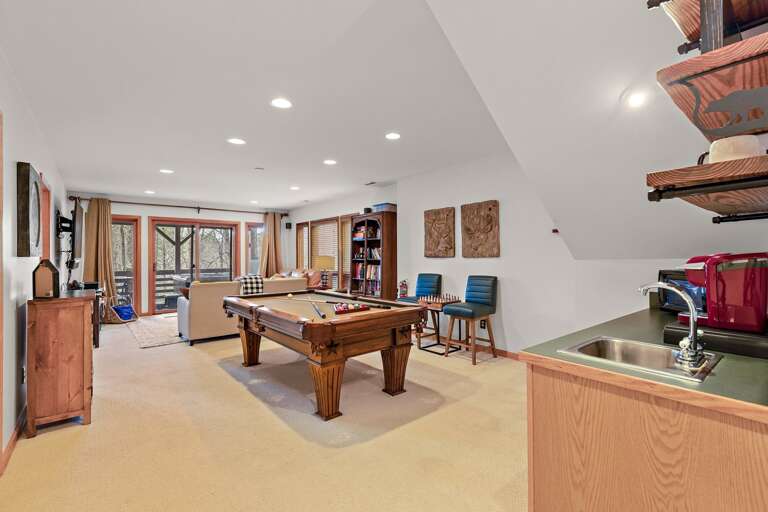 Pool Table and Dry Bar in the Family Room Pool Table and Dry Bar in the Family Room