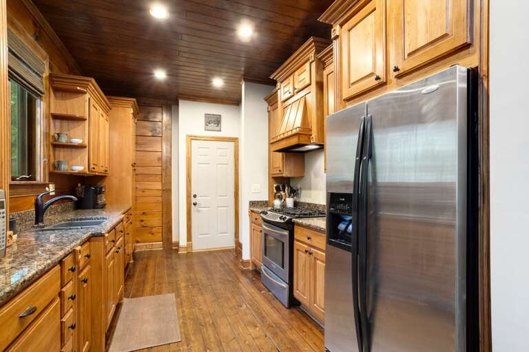 Kitchen with Granite Counters, Custom Cabinetry