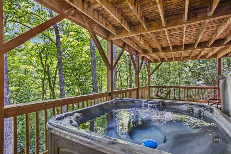 Hot Tub on Lower Level Riverfront Deck