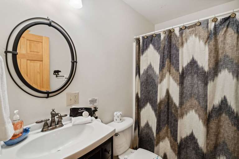 Main Level Full Bathroom with Tub and Shower Combo