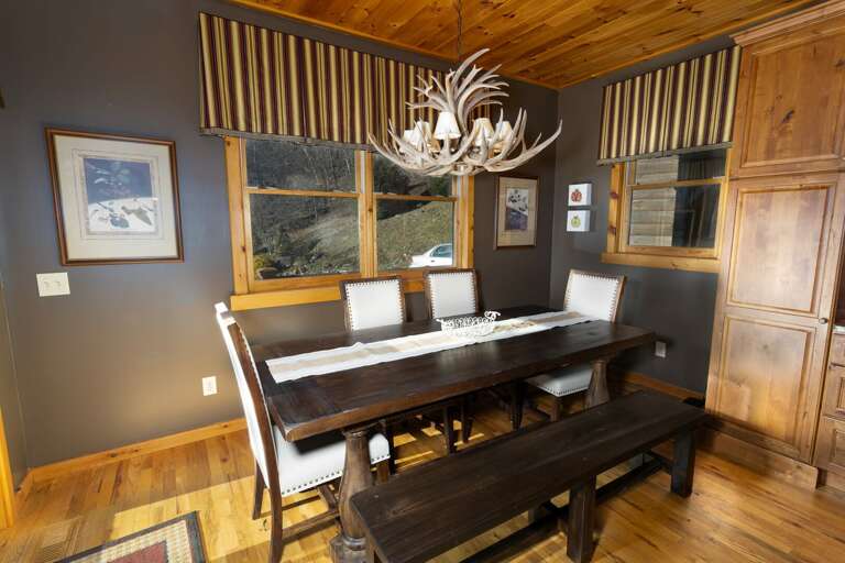 Dining Table seats up to 8 plus 2 More at Adjacent Island Bar Top