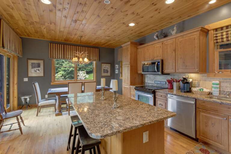 Granite Island with Bar Stool Seating