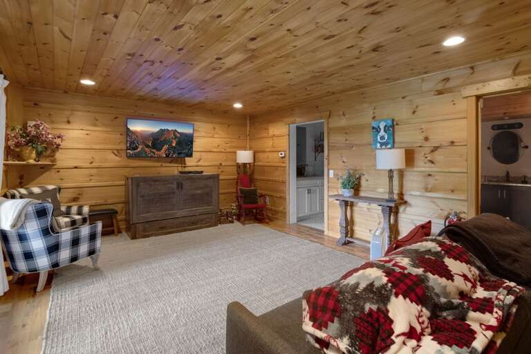 Lower Level Den with HD Smart TV