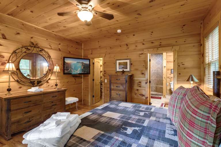 Master Bedroom with HD Smart TV