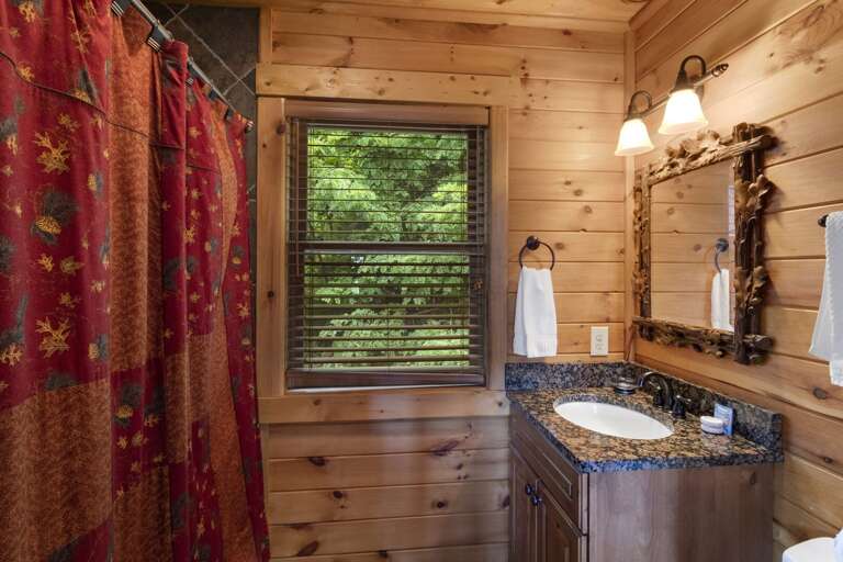 Upstairs Full Bathroom with Tub and Shower Combo