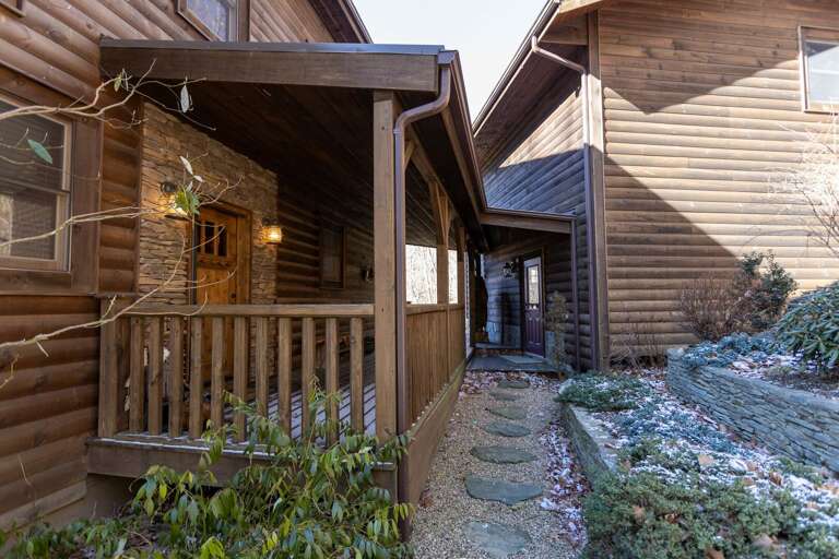 Walkway to Main Entrance between Garage and House