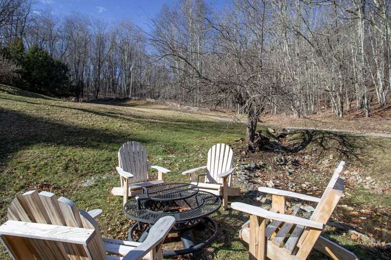 Fire Pit and Adirondack Seating Fire Pit and Adirondack Seating