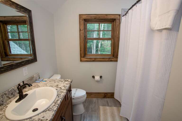 Ensuite Full Bathroom in Upper Queen Suite also serves Ante Room