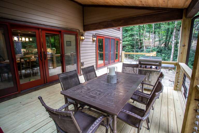 Grill and Dine Outside with Stainless Gas Grill!