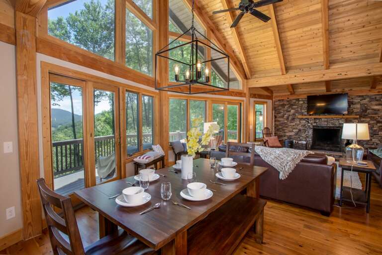 Dining Table seats up to 10 Guests comfortably, with extension not pictured