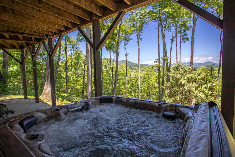 Enjoy Mountain Views from the Hot Tub!