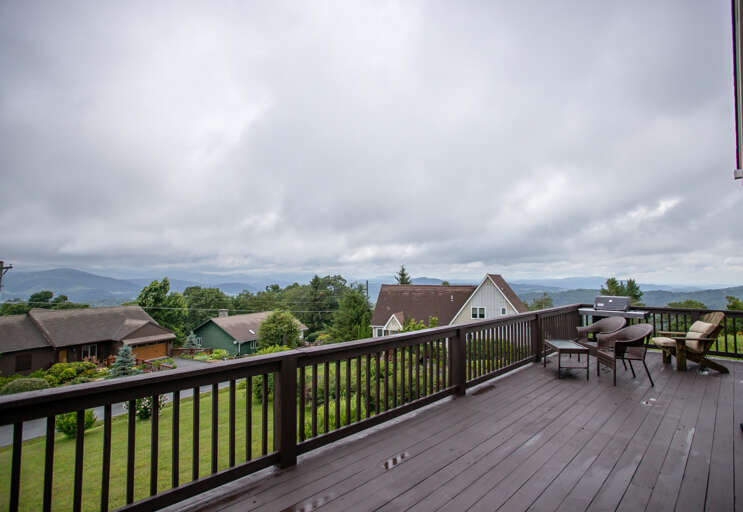 Large Patio looks out at Expansive and Endless Layered Long Range Views