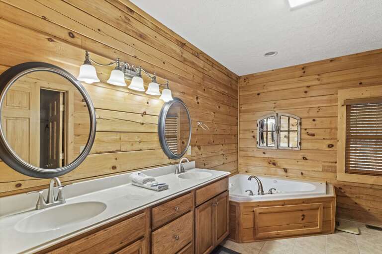 EnSuite Master Bathroom with His and Hers Sinks