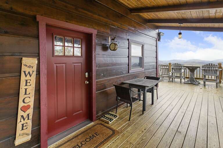 Covered Side Porch and Main Entrance